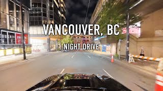 Vancouver Night Drive in 4K
