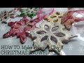 HOW TO: Make CHRISTMAS SNOWFLAKES from Polymer Clay!