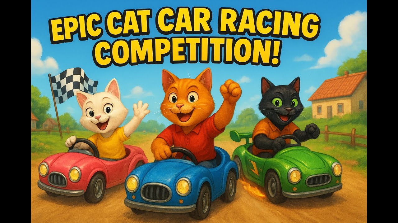 “Epic Cat Car Racing Competition! Milo, Luna & Coco’s Hilarious ...