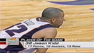 Jason Kidd 19pts/13rebs/12asts/4stls vs Hawks (2000)