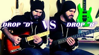 Guitar Battle - Drop D VS Drop B Riff