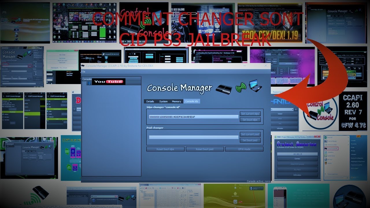 CHANGER SON CID SUR UNE PS3 JAILBREAK TRES FACILEMENT...