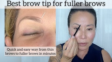 Best brow tip for fuller brows