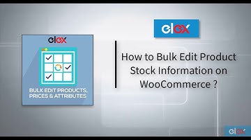 How to Bulk Edit Stock Information using ELEX WooCommerce Bulk Edit Plugin?