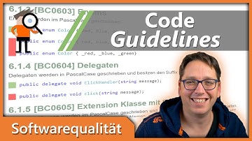 Code Guidelines / Kodierrichtlinien - Clean Code nach Anleitung