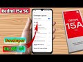 redmi 15a 5g mein developer option on kaise kare, redmi 15a 5g developer option settings