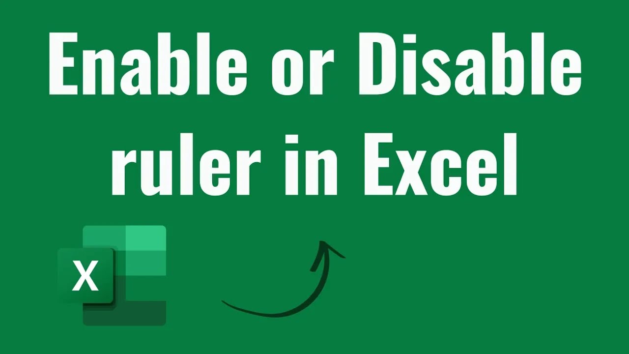 Excel Reading Ruler Enable or Disable ruler in Excel - YouTube
