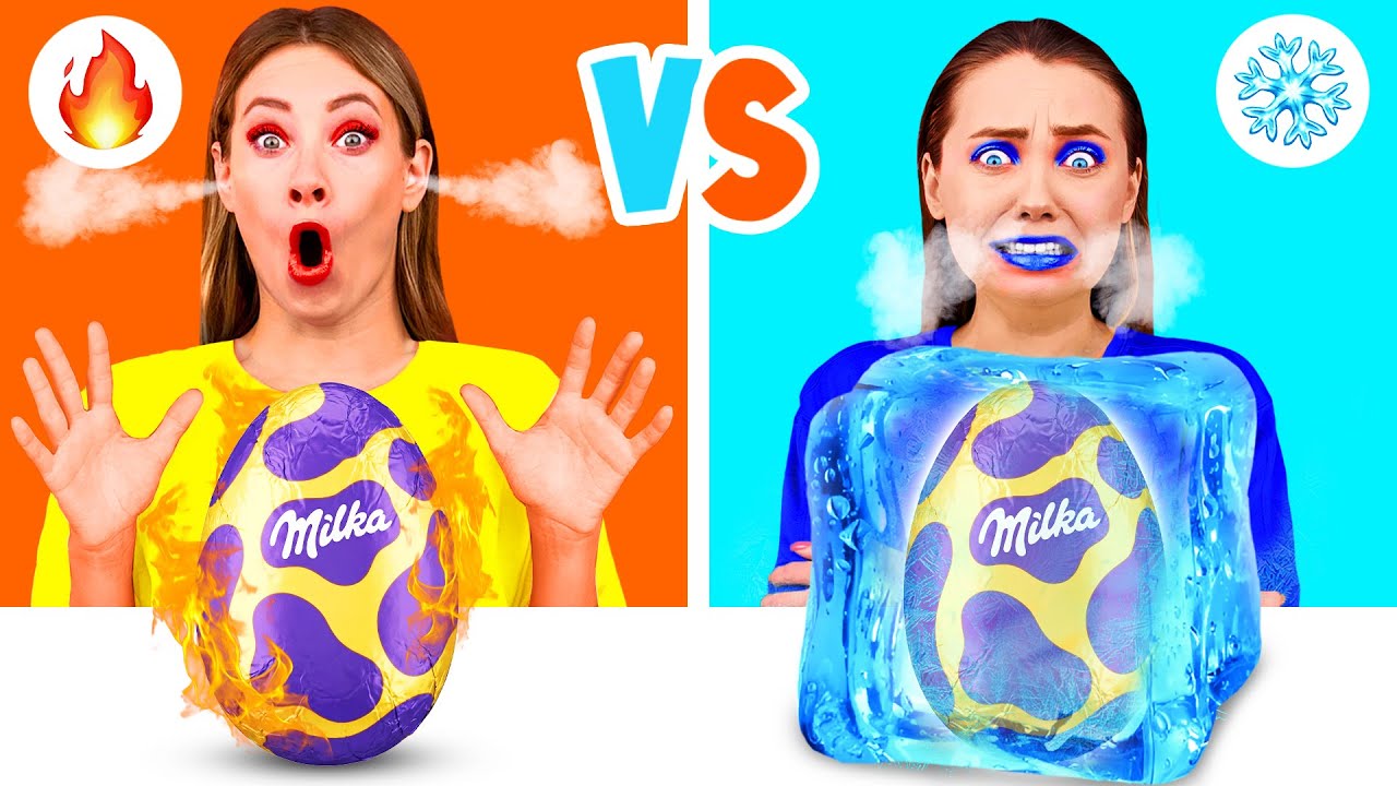 Hot vs Cold Food Challenge | Kitchen Battle with Food by MeMeMe