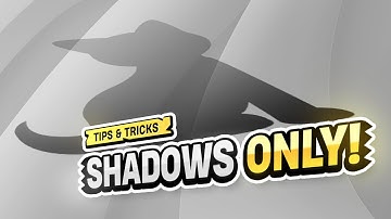 How to render only transparent shadows in Blender?