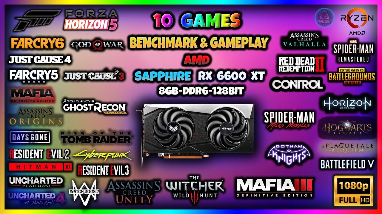 RX 6600 XT Benchmarks 2024 Top 10 Games At 1080p Nitro Performance 
