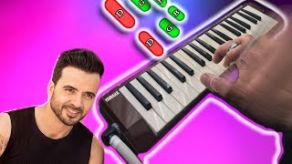 Despacito 🎹 TUTORIAL melodica Luis Fonsi ft. Daddy Yankee(melodica♣chan) chords