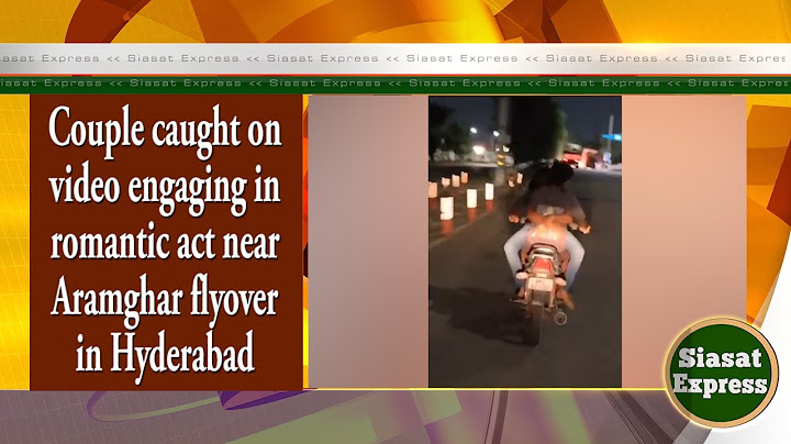 Couple caught on video engaging in romantic act near Aramghar flyover in Hyderabad | @ 02pm | 14-Jul
