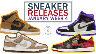 January 2021 Sneaker Releases Week 4 ||Air Jordan 1 Low Chinese New Year, Dunk Low, Dunk High