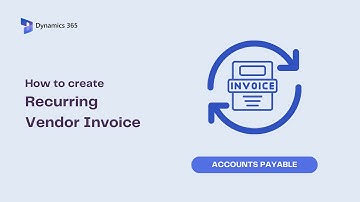 D365 F&O: Recurring vendor invoice