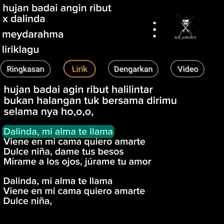 lirik lagu hujan badi angin ribut x dalinda #meydarahma #djkomang viral tik tok