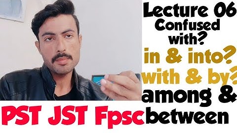 Job Test Preparation |PST JST HM HST FPSC NTS| IBAU | Confusing Prepositions |in HINDI URDU ENGLISH