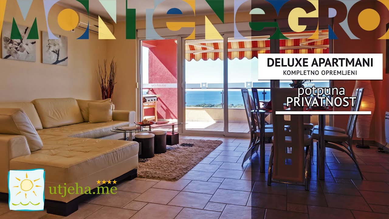 Apartmani Crna Gora Utjeha Privatni smještaj Video YouTube