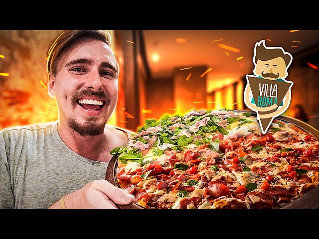 Pizza mais fina do Brasil I Villa Roma Pizzaria - Restaurante tradicional Top 7 /Gaba\
