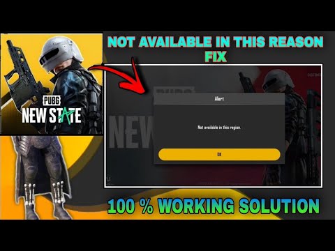 PUBG NEW STATE NOT AVAILABLE IN THIS REGION ALL PROBLEM FIX | PUBG NEW STATE REGION PROBLEM SOLUTION
