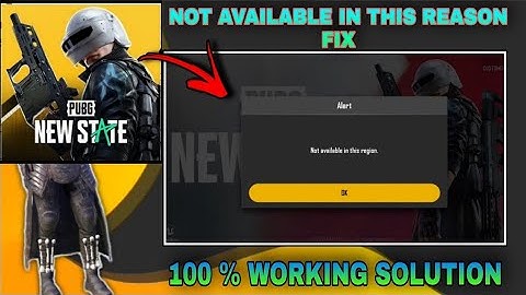PUBG NEW STATE NOT AVAILABLE IN THIS REGION ALL PROBLEM FIX | PUBG NEW STATE REGION PROBLEM SOLUTION