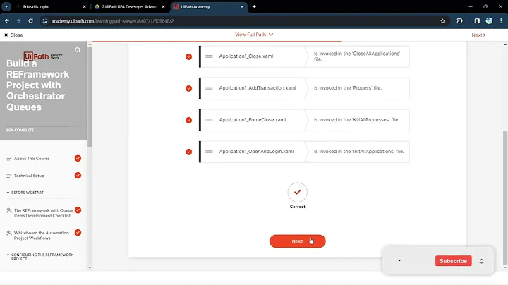 UI Path Advanced RPA Developer -- Build a REFramework Project with Orchestrator Queues