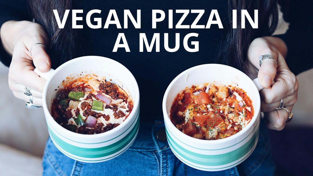 VEGAN PIZZA IN A MUG (2 WAYS)