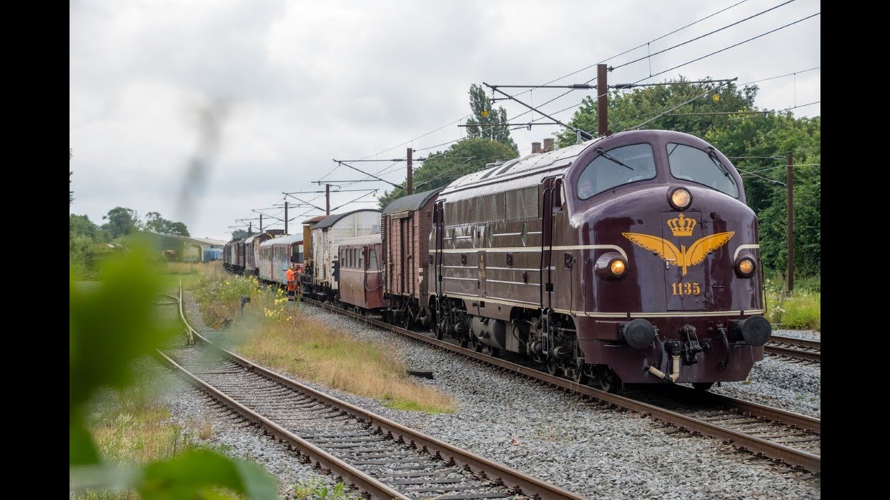 Danmarks Jernbanemuseum - Rangering med MY 1135 ved Randers, Aarhus og Marslev - Juli 2024