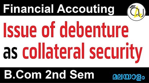 Issue of debenture as collateral security@CommerceEasyForYou #Issueofdebenture collateralsecurity
