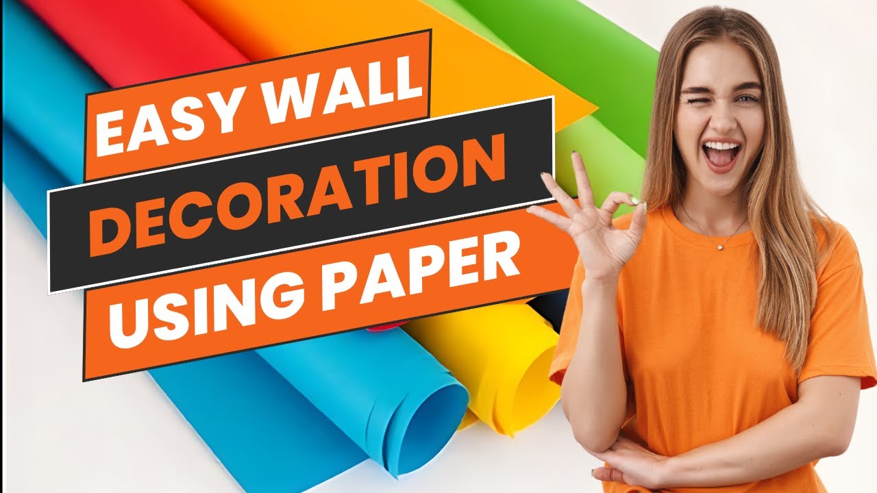 DIY Awesome Easy Wall Decoration Using Paper Paper Craft Home Decorating Ideas YouTube