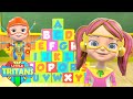Abc alphabet hunt  learn abc song  nursery rhyme  kids song by little tritans