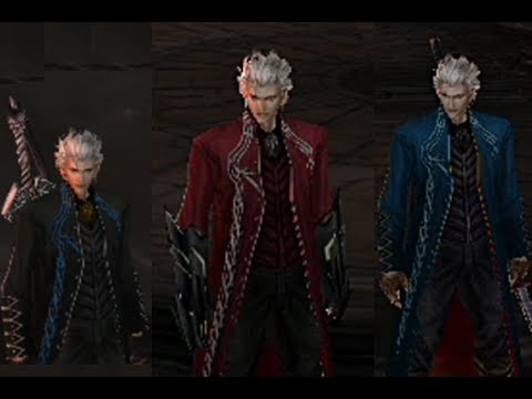 Devil May Cry 3: Special Edition | Blue, Black and Red Vergil Pack (MOD)