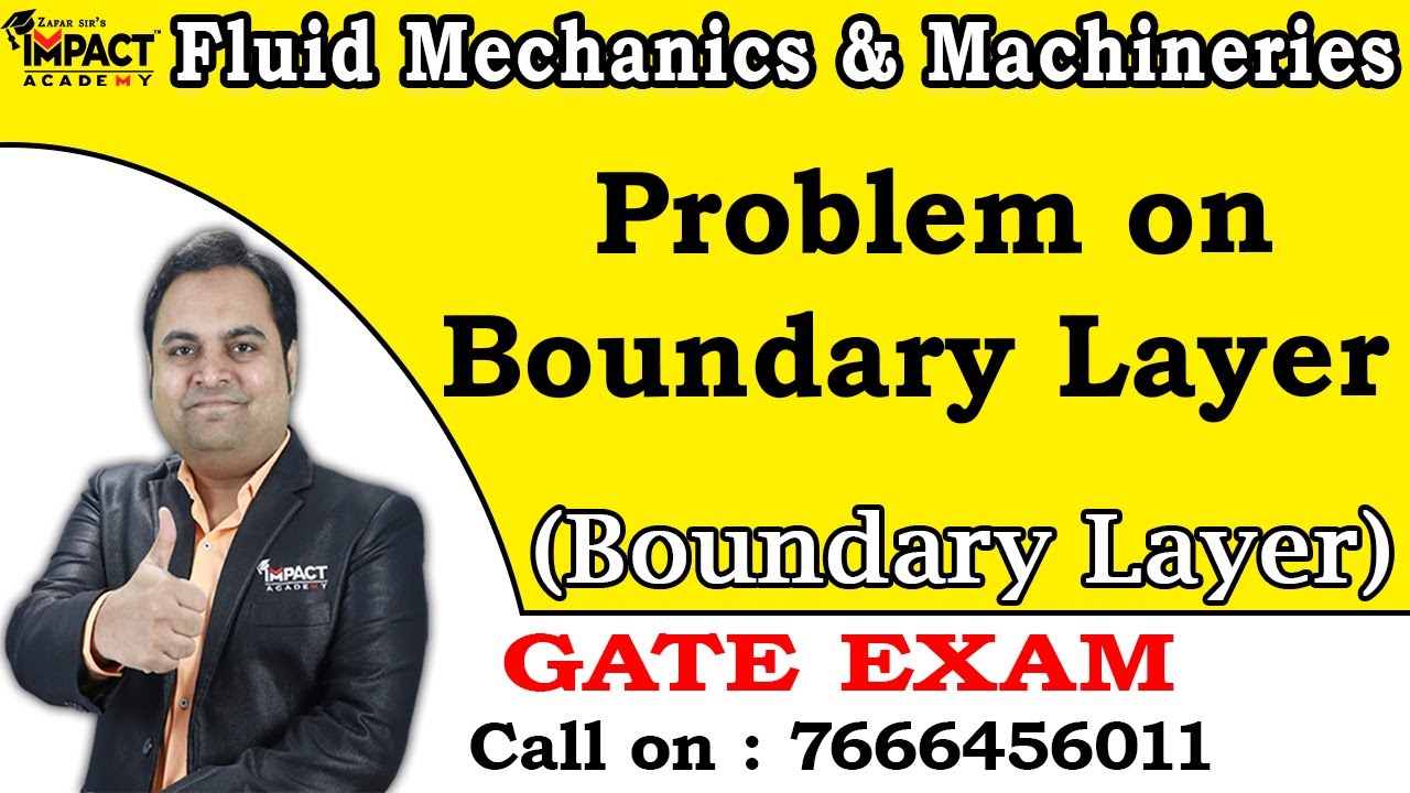 Problem on Boundary Layer | Boundary Layer | Fluid Mechanics & Machineries #gate2025  #engineering