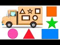 Learning Shapes, Colors &amp; Numbers with Wooden Truck Toys | Best Learning Videos for Toddlers