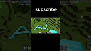 ali name in minecraft #shortvideo #minecraft