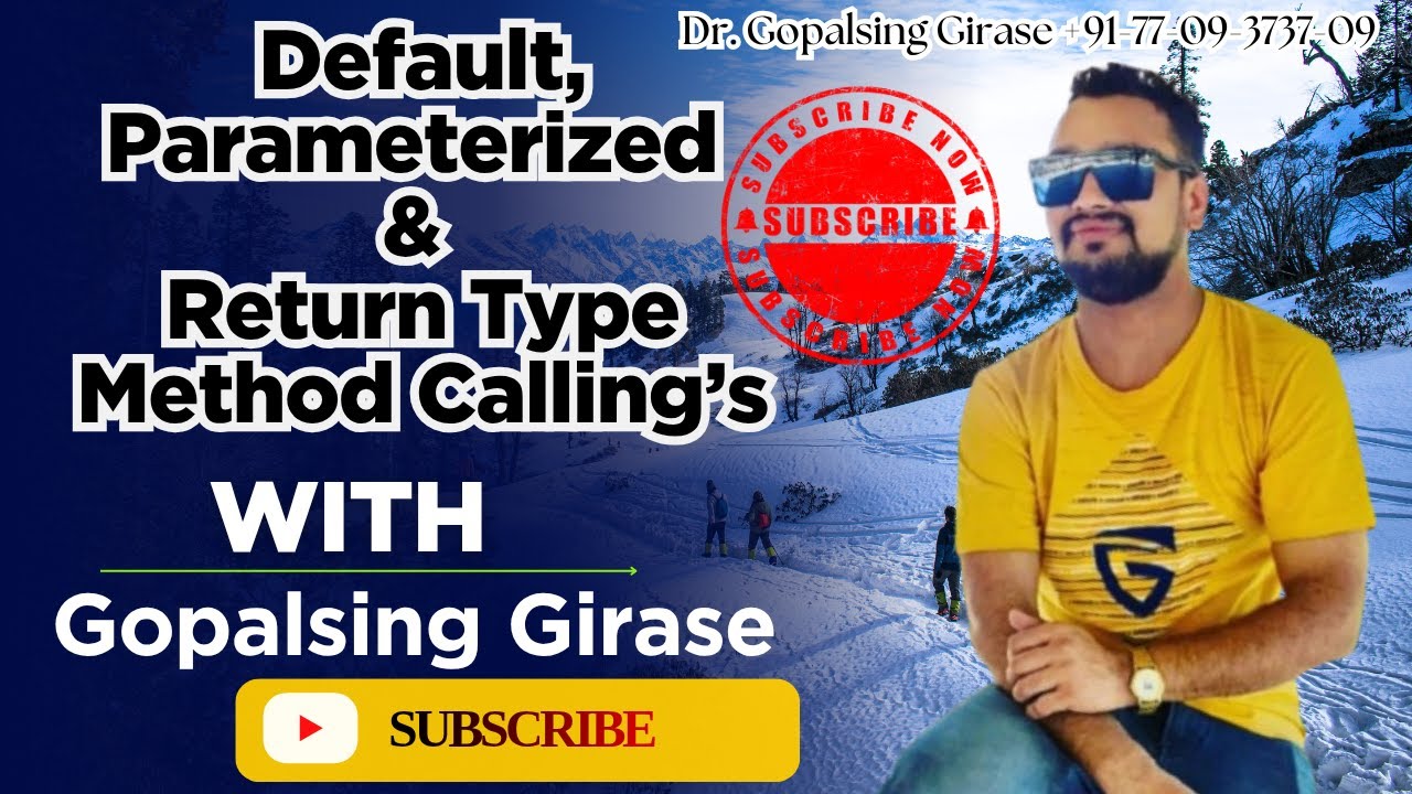 core-java-with-gopal-girase-day-6-method-calling-in-java