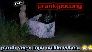 VIDEO PRANK POCONG ORANG BOKER BKIN NGAKK SMPE KOCAR KACIR 😂😂