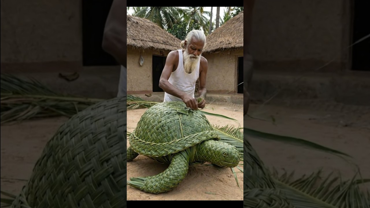 Amazing Coconut leaf Turtle Craft 🌿 