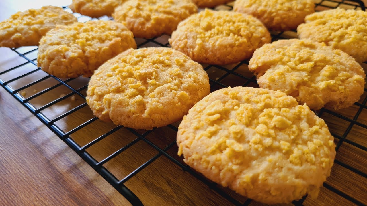 Cornflakes Cookies Recipe | Crunchy