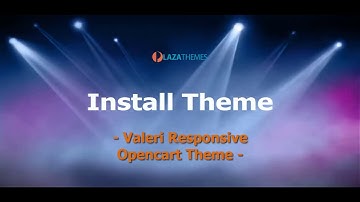 How to Install Valeri Cosmetics Opencart theme