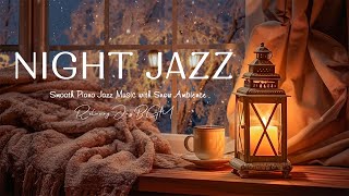 Nightfall Jazz Music with Snowfall Ambience ~ Cozy Piano Jazz ~ Soothing Jazz BGM ~ Soft Jazz screenshot 5