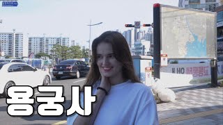 국제커플 | 부산여행 두번째날, 해동 용궁사에 가다 | 외국에서 오신 가족들의 첫 번데기 도전 | 광안리해수욕장에서의 수영 | 한국식 치킨과 밤산책