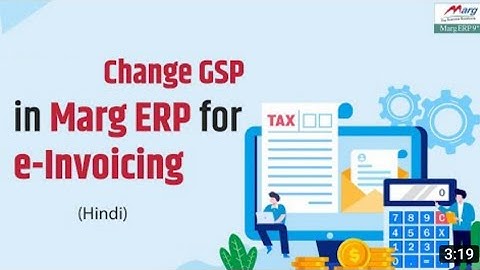 Change GSP in Marg ERP for e - invoicing #billingsoftware _6201514928