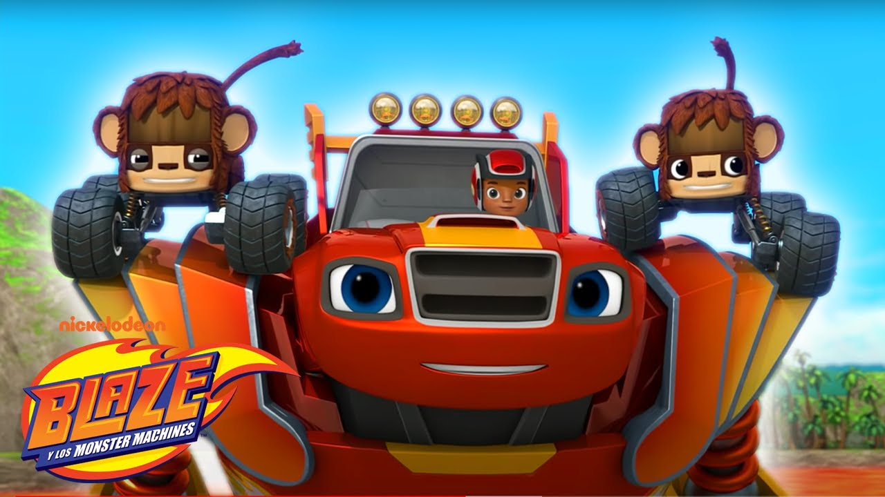 Blaze Robots Save Animals from Volcano! | Blaze and the Monster ...