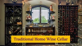 Would You Build a Traditional Home Wine Cellar Next to a Fireplace? We Did!