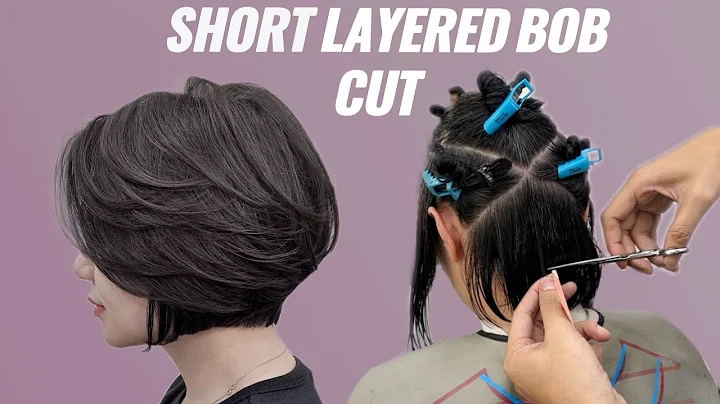 How to Cut a Perfect Short Layered Bob | Professional Short Layered Bob Tutorial (Step-by-Step)