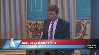 Sen. Hildenbrand speaks in support of SB 601