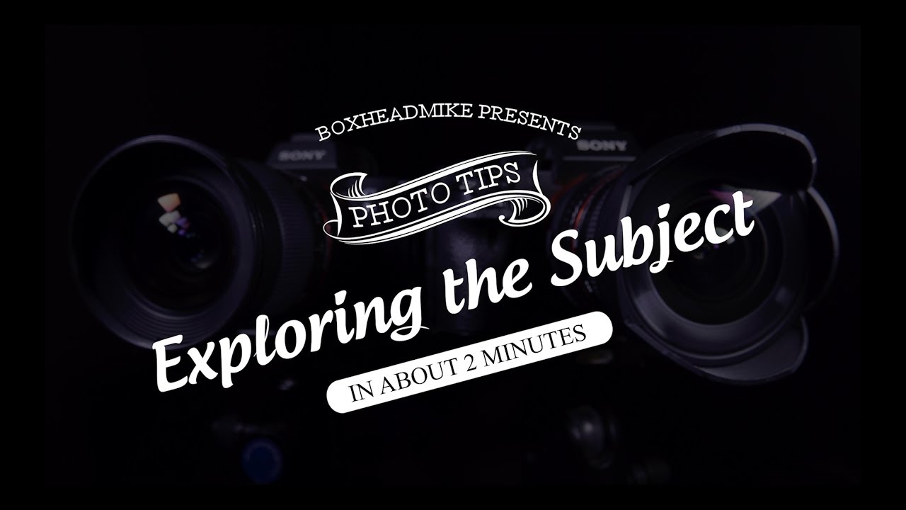 Exploring the subject - YouTube