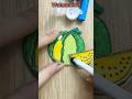 Watermelon coloring wooden #preschoollearning #art #shorts #short