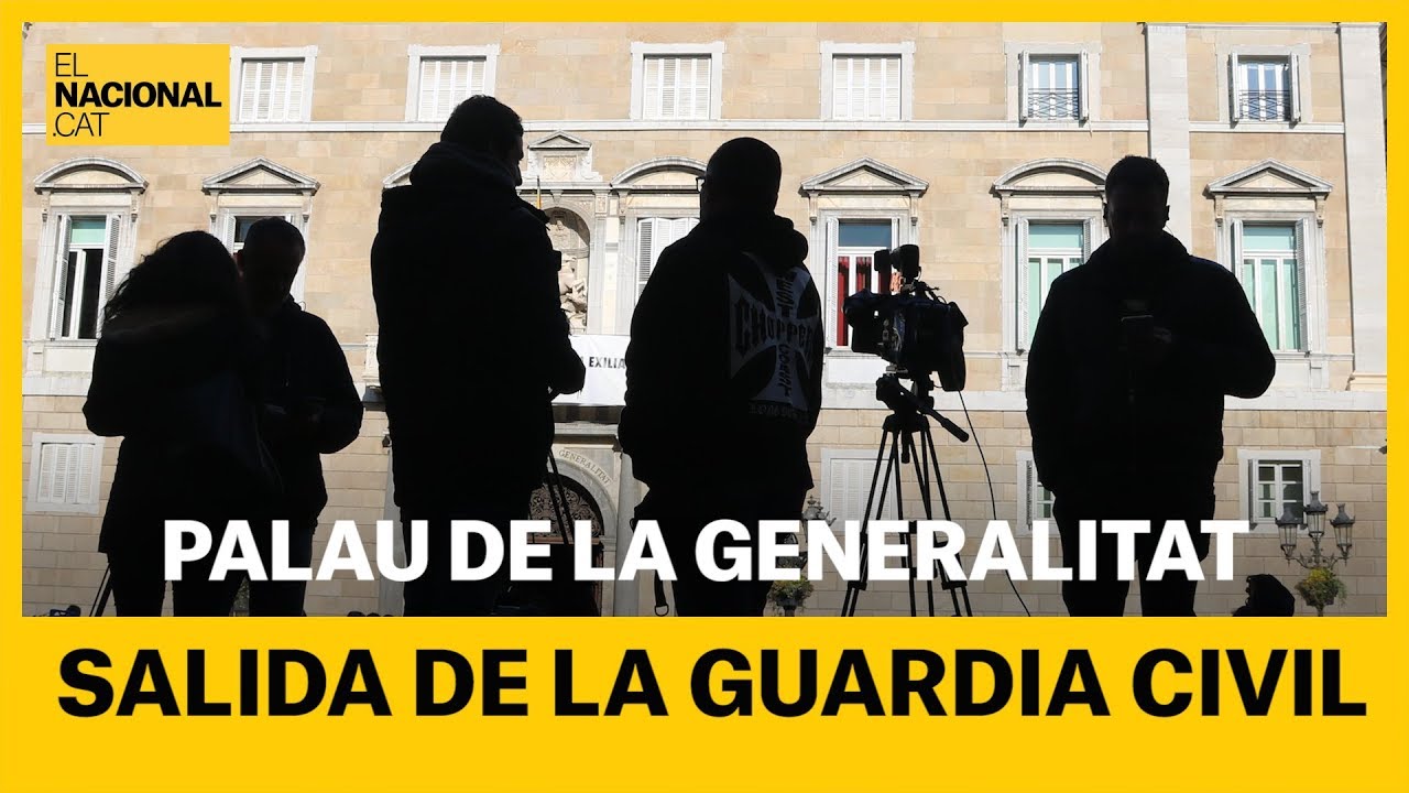 el nacional periodico La Guardia Civil sale de la Generalitat en busca de datos del 1-O