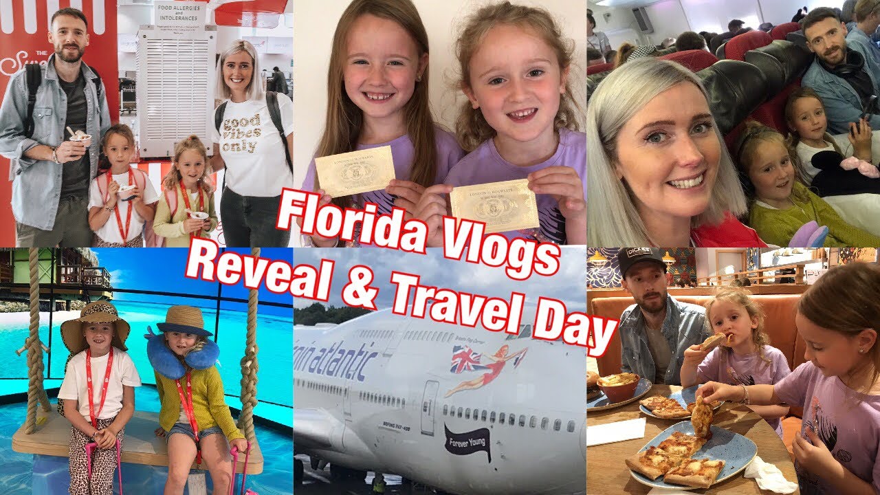 Florida Vlogs 2019 | Orlando Trip Reveal & Travel Day | Disney World & Universal
